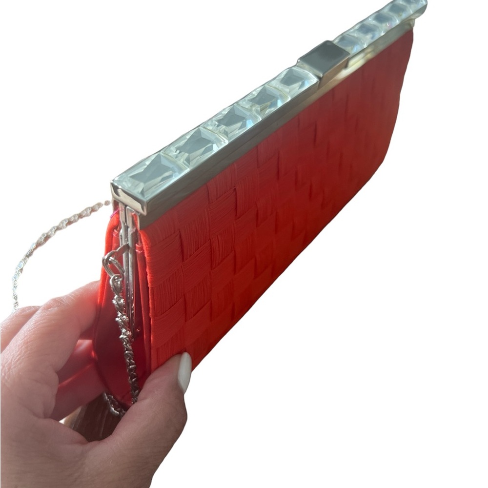 Kate Landry Bright Orange Summer/ Evening Clutch/Resort Wear NEW